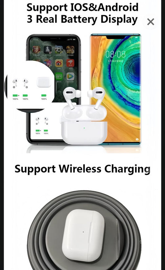 Air Pro Wireless Earbuds – Crystal Clear Sound | Touch Control | Long Battery Life